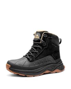 NORTIV 8 Women's Waterproof Hiking Boots - Black