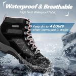 R CORD Women's Waterproof Hiking Boots - Pink Size 6
