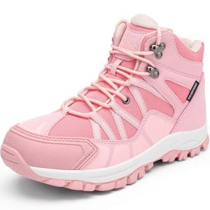 R CORD Kids Hiking Boots - Pink, Non-Slip