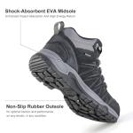 OUTJET Men's Lightweight Waterproof Hiking Boots
