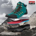 Waterproof Women's Blue Hiking Sneakers, Size 8