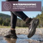 NORTIV 8 Women's Waterproof Lightweight Hiking Boots