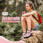 Kids Waterproof Pink Hiking Boots for Adventure