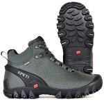 XPETI Men's Breathable Grey Hiking Boots 11.5