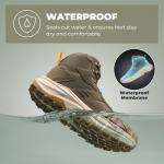 NORTIV 8 Men's Waterproof Hiking Shoes - Olive