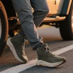 NORTIV 8 Men's Waterproof Hiking Shoes - Olive