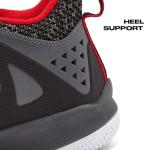 AND1 Boys Basketball Shoes - Black/Dark Grey/Red