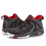 AND1 Boys Basketball Shoes - Black/Dark Grey/Red