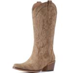 Women's Western Cowboy Boots with Chunky Heel