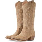 Women’s Western Cowboy Boots with Chunky Heel