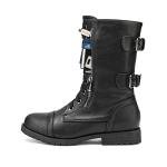 DREAM PAIRS Women's Lace-Up Combat Booties, Black