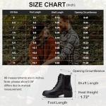 Vepose Women's Black Combat Lace-Up Ankle Boots