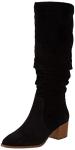 Amazon Essentials Women's Black Tall Block Heel Boots