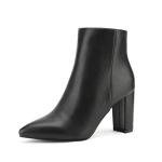 DREAM PAIRS Women's Chunky Heel Black Ankle Booties