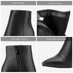 DREAM PAIRS Women's Chunky Heel Black Ankle Booties