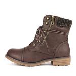DREAM PAIRS Women's Lace-Up Ankle Combat Boots
