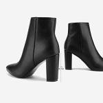 DREAM PAIRS Women's Chunky Heel Black Ankle Booties