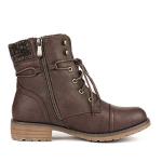 DREAM PAIRS Women's Lace-Up Ankle Combat Boots