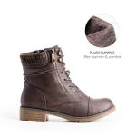 DREAM PAIRS Women's Lace-Up Ankle Combat Boots