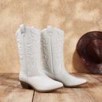 DREAM PAIRS Women's Mid Calf Cowboy Boots