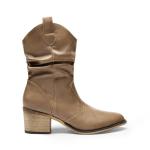 DREAM PAIRS Women's Cowboy Ankle Boots, Mocha