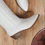 DREAM PAIRS Women's Mid Calf Cowboy Boots