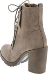 Soda Women's Malia Cream Combat Boot Size 10