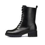 DREAM PAIRS Women's Black Mid-Calf Combat Boots