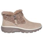 Skechers Women’s Cozy Inn Zip-Up Bootie, Dark Natural