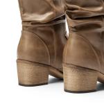 DREAM PAIRS Women's Cowboy Ankle Boots, Mocha