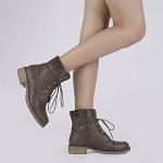 DREAM PAIRS Women's Lace-Up Ankle Combat Boots