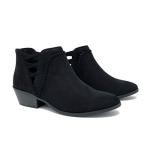 Sincere Women's Black Low Ankle Booties