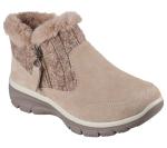 Skechers Women’s Cozy Inn Zip-Up Bootie, Dark Natural