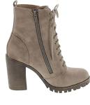 Soda Women's Malia Cream Combat Boot Size 10