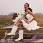 DREAM PAIRS Women's Mid Calf Cowboy Boots