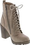 Soda Women's Malia Cream Combat Boot Size 10