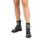 DREAM PAIRS Women's Black Lace-Up Combat Boots