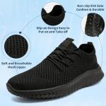 Women's Lightweight Slip-On Athletic Sneakers - Black