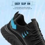 Women's Lightweight Slip-On Athletic Sneakers - Black