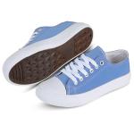 Fashionable Blue Women's Canvas Tennis Sneakers