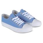 Fashionable Blue Women's Canvas Tennis Sneakers