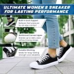 Fashionable Blue Women's Canvas Tennis Sneakers