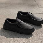 Bruno Marc Men's Lightweight Black Slip-On Sneakers