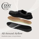 Bruno Marc Men's Lightweight Black Slip-On Sneakers