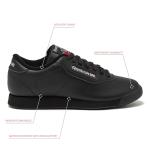 Reebok Women's Black Princess Aerobics Sneakers, Size 6