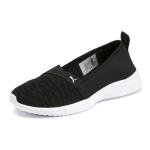 PUMA Women’s Adelina Black Silver Sneakers Size 6