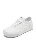 Vans Women's Ward Platform White Canvas Sneakers