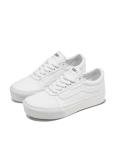 Vans Women's Ward Platform White Canvas Sneakers
