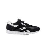 Reebok Boys' Classic Nylon Sneakers, Black/White