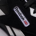 Reebok Boys' Classic Nylon Sneakers, Black/White
